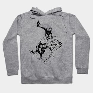 Western Era - Cowboy on Horseback 11 Hoodie